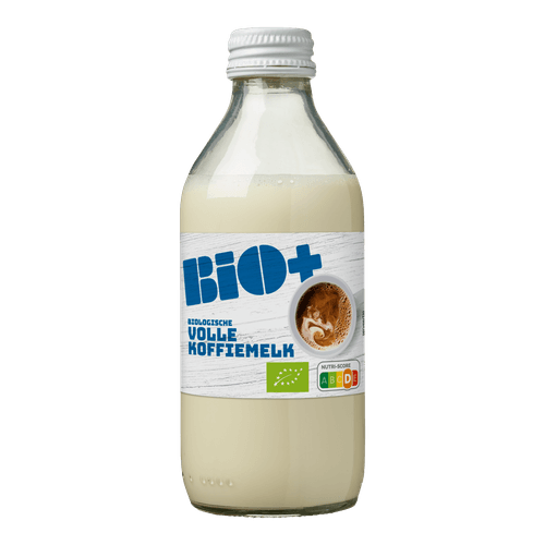 Foto van Bio+ Koffiemelk vol op witte achtergrond