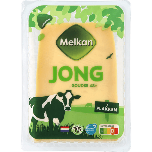 Foto van Melkan Goudse jong 48+ plakken op witte achtergrond