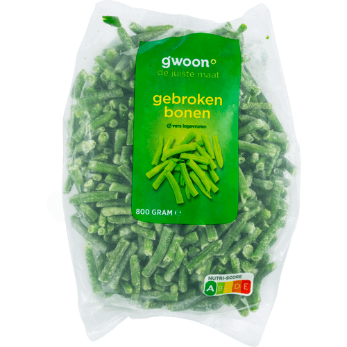 Foto van G'woon Gebroken bonen op witte achtergrond