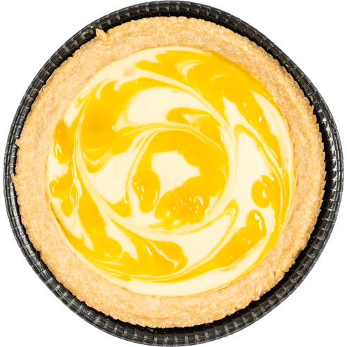 Foto van DekaVers Cheesecake lemon op witte achtergrond