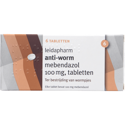 Foto van Leida Anti worm tabletten op witte achtergrond