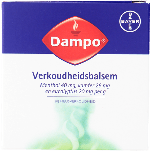 Foto van Dampo Inhalatiezalf op witte achtergrond