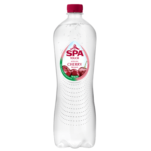 Foto van Spa Touch koolzuurhoudend cherry op witte achtergrond
