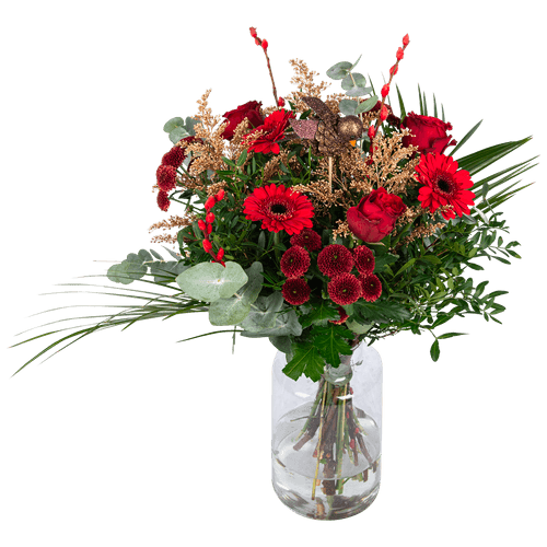 Foto van DekaMarkt Boeket christmas op witte achtergrond