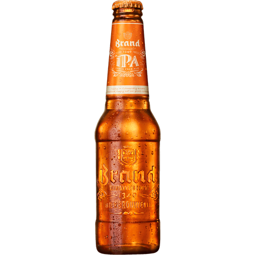 Foto van Brand Indian pale ale ipa op witte achtergrond