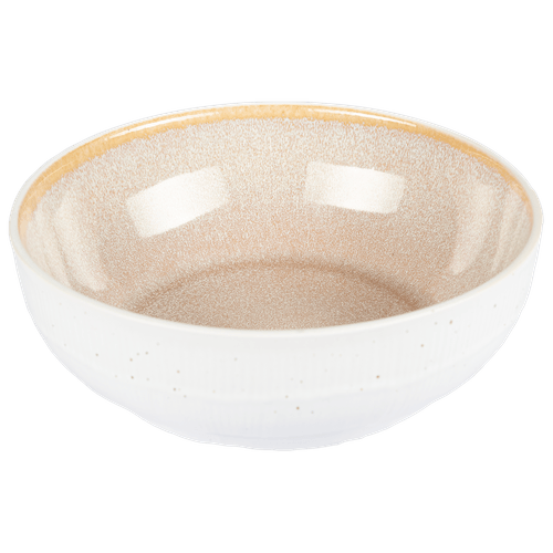 Foto van Schaal beige white tzia 17x6cm op witte achtergrond