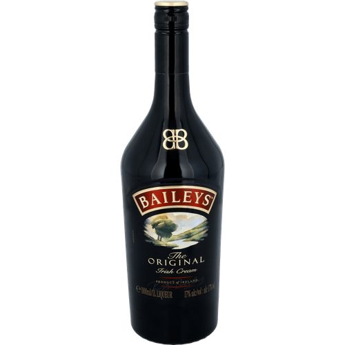 Foto van Baileys Irish cream op witte achtergrond