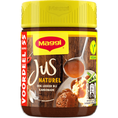 Foto van Maggi Jus naturel op witte achtergrond
