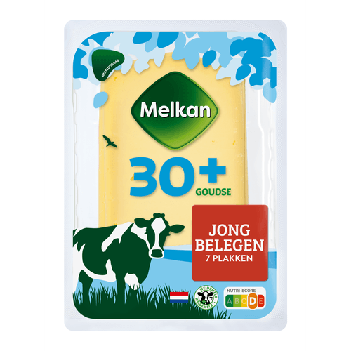 Foto van Melkan Goudse jong belegen 30+ plakken op witte achtergrond