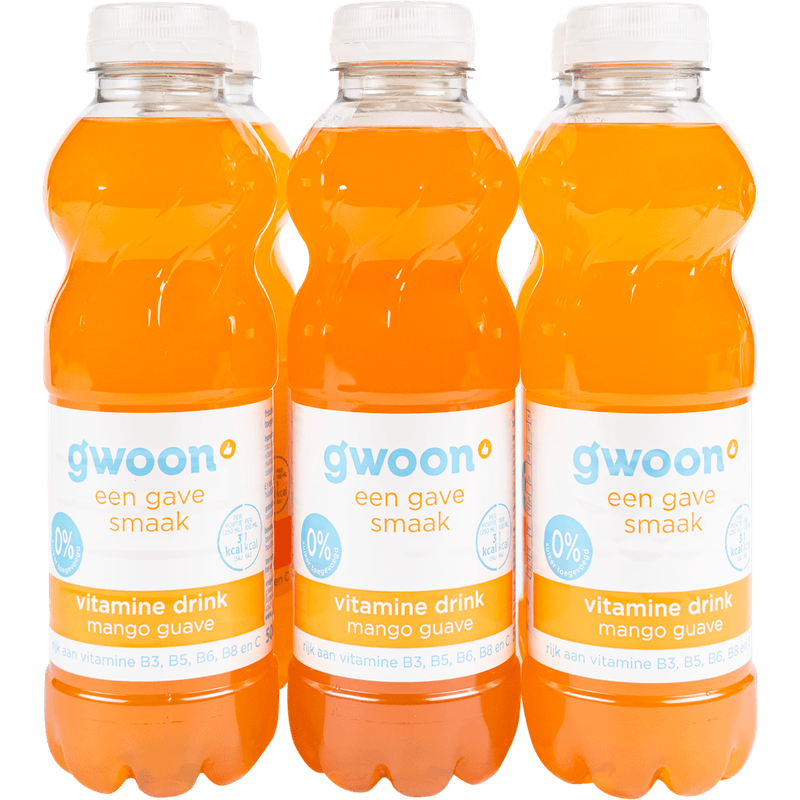 G'woon Vitamine drink 0% mango-guave 6x50 cl