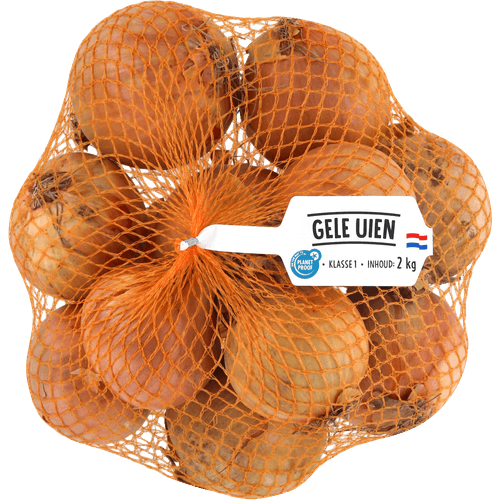 Foto van Uien verpakt groot op witte achtergrond