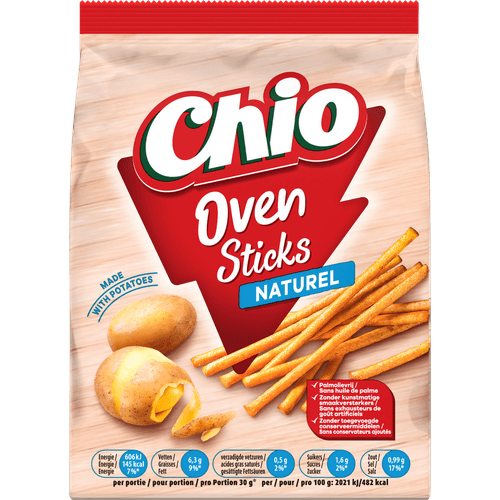 Foto van Chio Ovensticks naturel op witte achtergrond