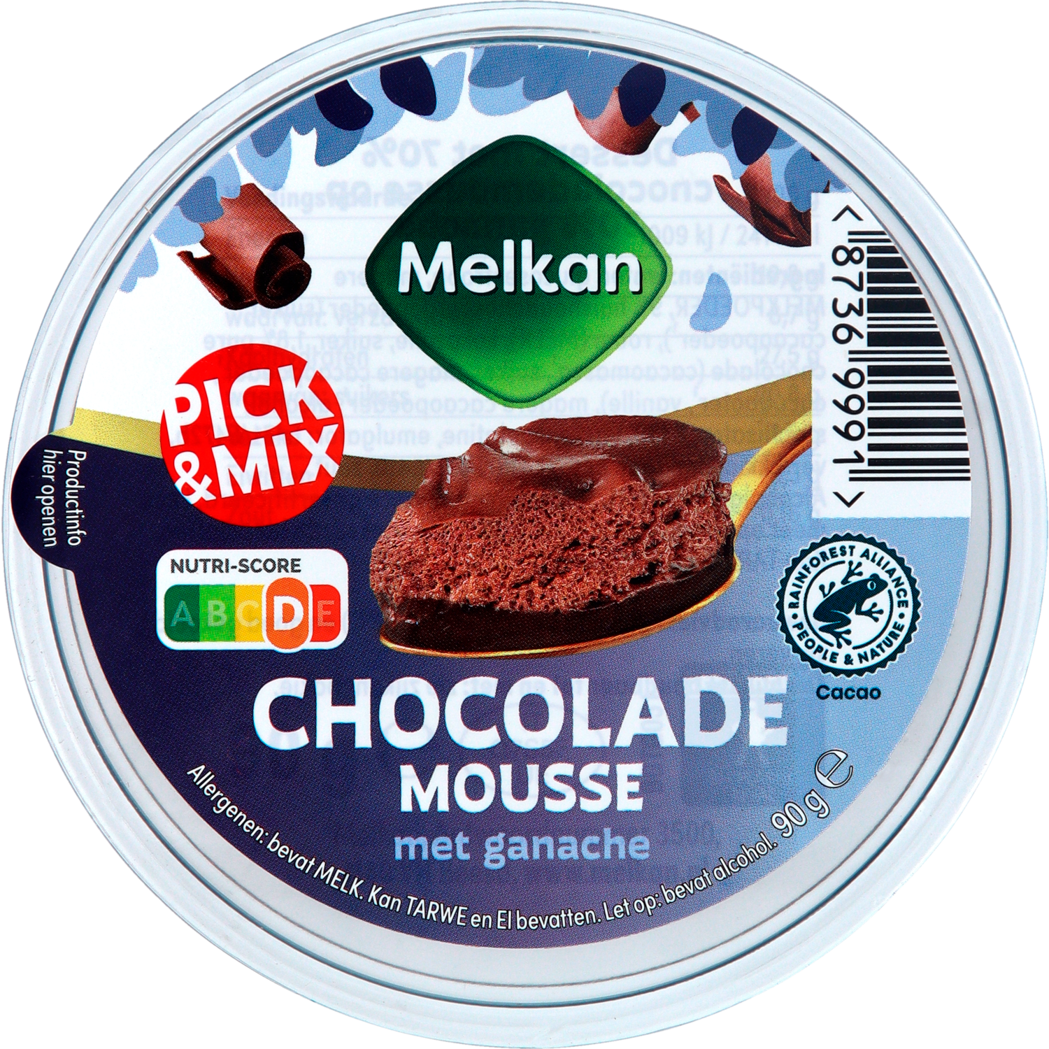 Melkan Chocolademousse met ganache