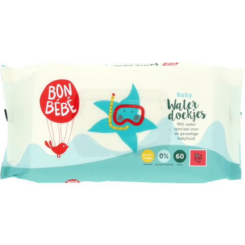 Foto van Bonbébé Waterdoekjes op witte achtergrond