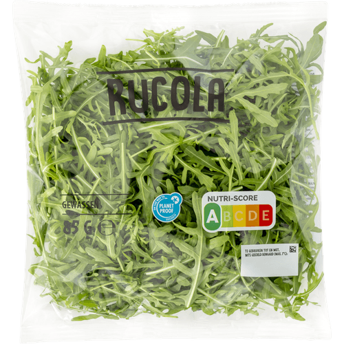 Foto van Rucola op witte achtergrond