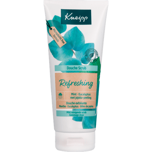 Foto van Kneipp Douche scrub refreshing op witte achtergrond