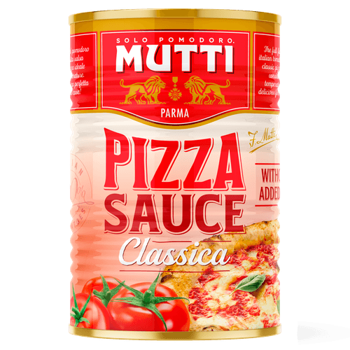 Foto van Mutti Pizzasaus classico op witte achtergrond