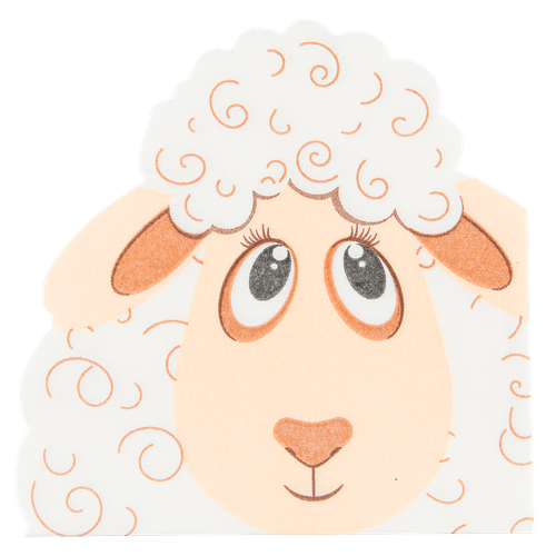 Foto van Paasservetten silhouettes op witte achtergrond