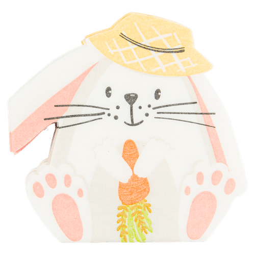 Foto van Paasservetten silhouettes op witte achtergrond