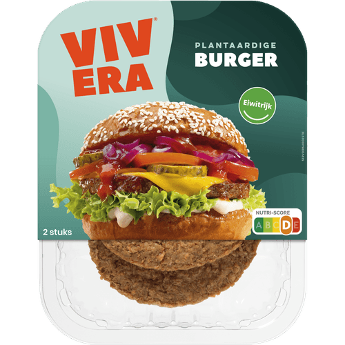 Foto van Vivera Plantaardige burger 2 stuks op witte achtergrond