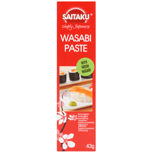 Foto van Saitaku Wasabi pasta op witte achtergrond