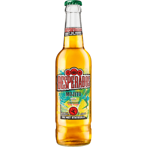 Foto van Desperados Mojito op witte achtergrond