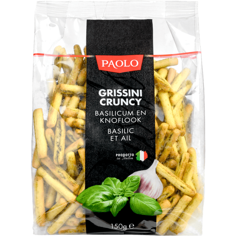 Paolo Cruncy stick knoflook & basilicum