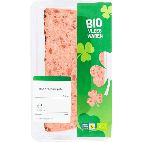 Foto van Bio Ardennerpate op witte achtergrond