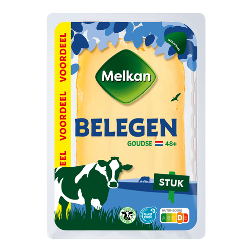 Foto van Melkan Belegen kaas 48+ stuk op witte achtergrond