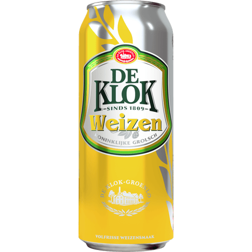 Foto van De Klok Weizen op witte achtergrond