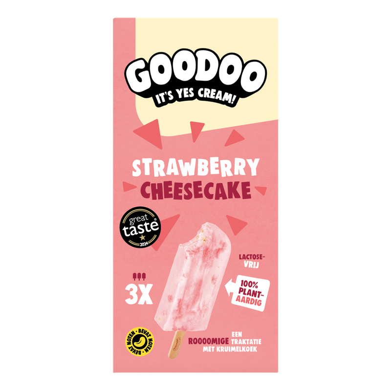 Goodoo Strawberry cheesecake 3 st.