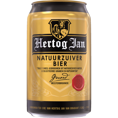 Foto van Hertog Jan Pilsener op witte achtergrond