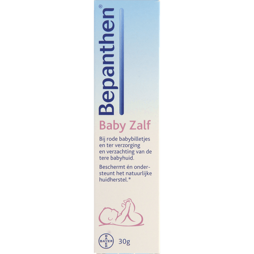 Foto van Bepanthen Babyzalf op witte achtergrond