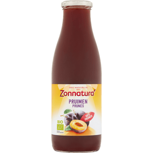 Foto van Zonnatura Pruimensap op witte achtergrond