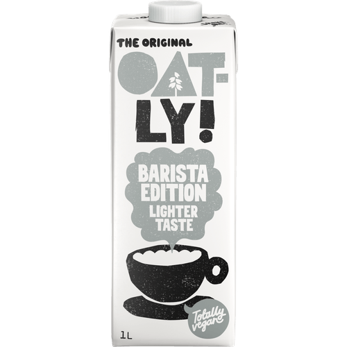 Foto van Oatly Haver barista light op witte achtergrond