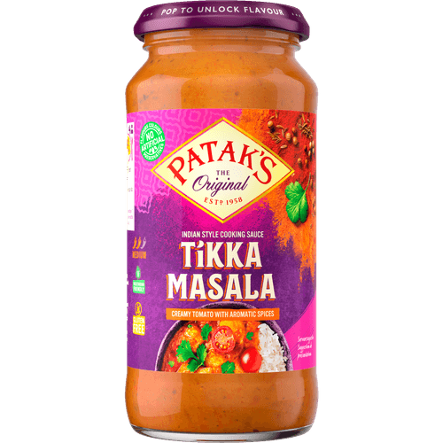 Foto van Patak's Original tikka masala op witte achtergrond