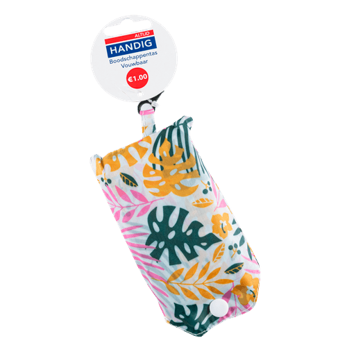 Foto van Altijd handig Boodschappentas opvouwbaar op witte achtergrond