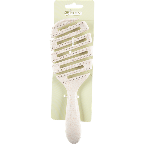 Foto van Non food Haarborstel trendy op witte achtergrond