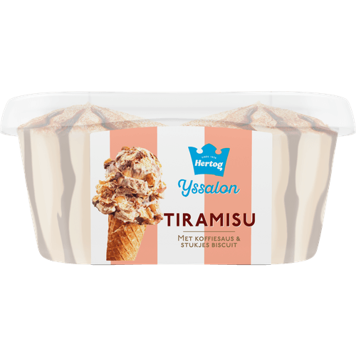 Foto van Hertog Tiramisu op witte achtergrond