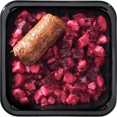 Foto van DekaMarkt Rode bietenschotel op witte achtergrond