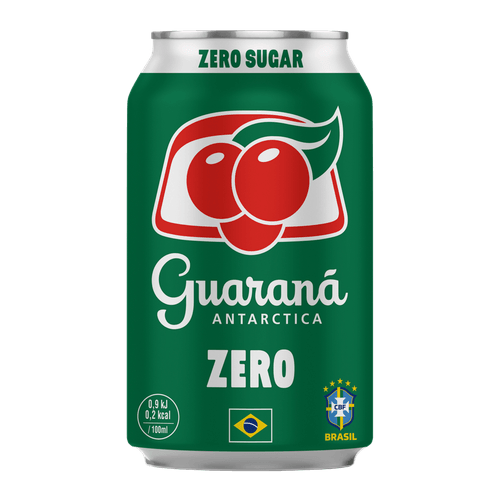 Foto van Guarana Frisdrank zero op witte achtergrond