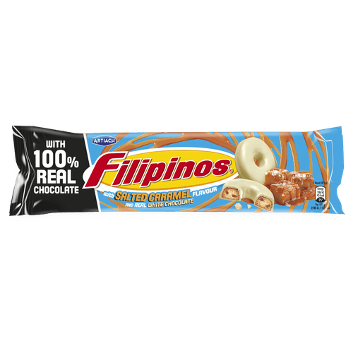 Foto van FILIPINOS Karamel zeezout op witte achtergrond