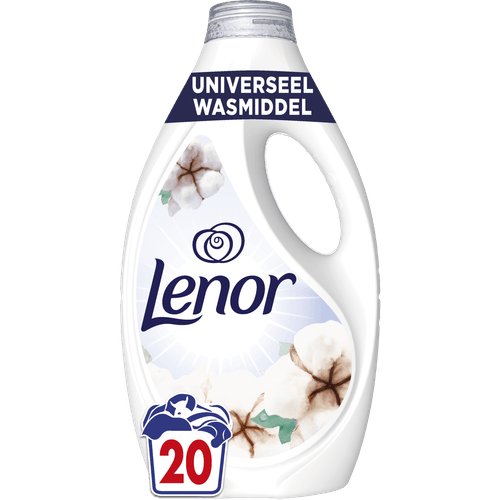 Foto van Lenor Wasmiddel vloeibaar katoen 20 wasbeurten op witte achtergrond