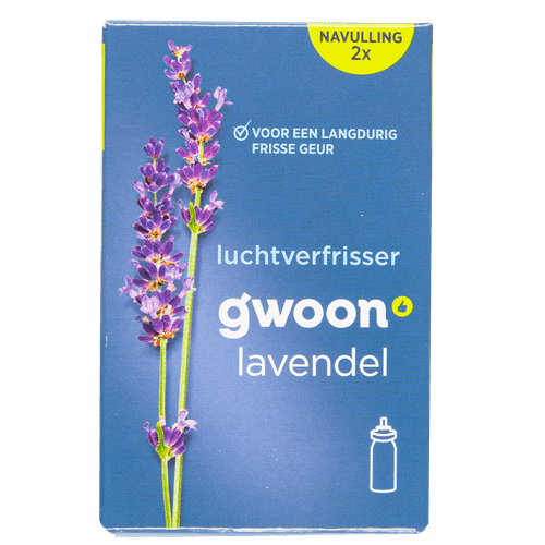 Foto van G'woon Luchtverfrisser minis lavendel 2 stuks op witte achtergrond