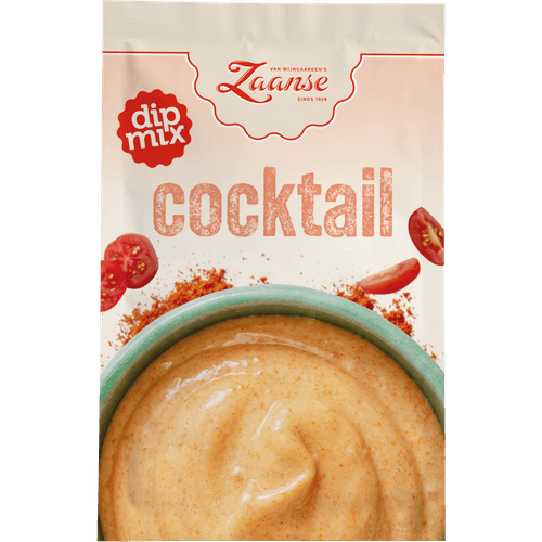 Foto van Van Wijngaarden's Zaanse dipmix cocktail op witte achtergrond
