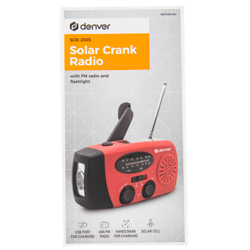 Foto van Denver Noodradio scr-2005 op witte achtergrond