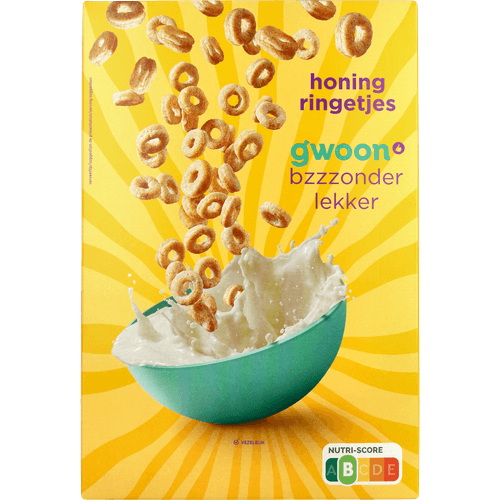 Foto van G'woon Honingringetjes op witte achtergrond