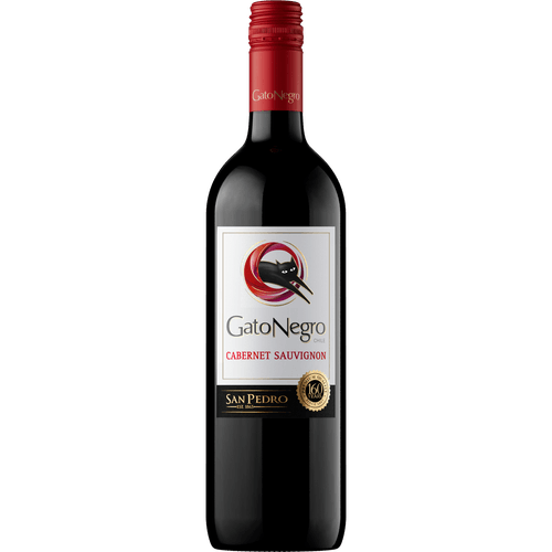 Foto van Gato Negro Cabernet sauvignon op witte achtergrond