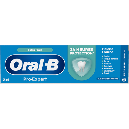 Foto van Oral-B Tandpasta pro expert frisse adem op witte achtergrond