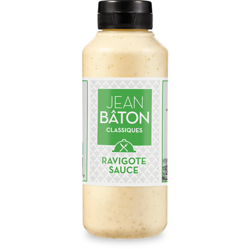 Foto van Jean Bâton Ravigote sauce op witte achtergrond